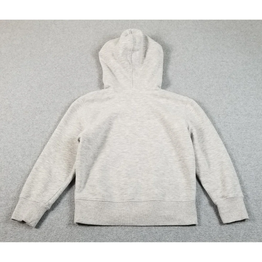 Champion Hoodie Kids 5 6 Gray Script Logo Spellout Pullover Sweatshirt Casual